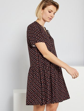 Robe courte imprimée