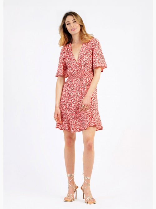 Robe courte imprimée taille élastiquée - AFIBEL - Kiabi Robe courte imprimée taille élastiquée - AFIBEL - Kiabi