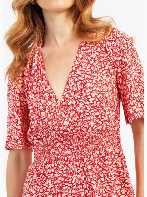 Robe courte imprimée taille élastiquée - AFIBEL - Kiabi Robe courte imprimée taille élastiquée - AFIBEL - Kiabi