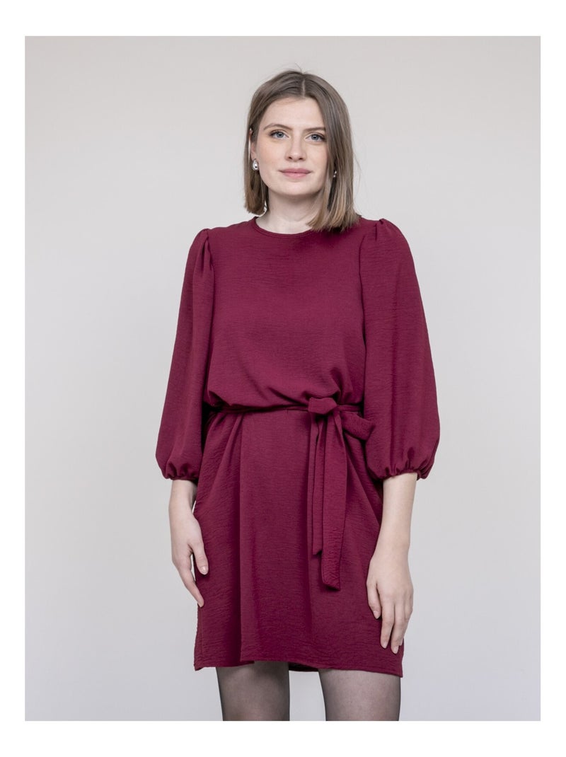 Robe courte INDONESIA Bordeaux - Kiabi