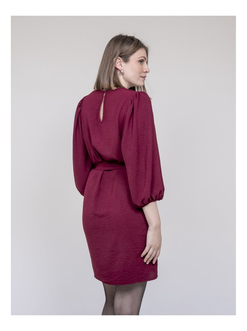 Robe courte INDONESIA Bordeaux - Kiabi