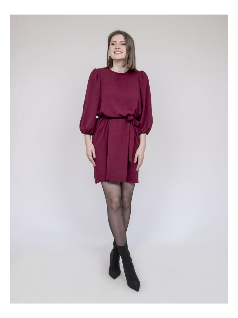Robe courte INDONESIA Bordeaux - Kiabi