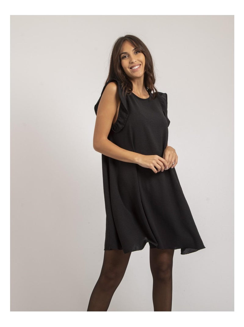 Robe courte INES Noir - Kiabi