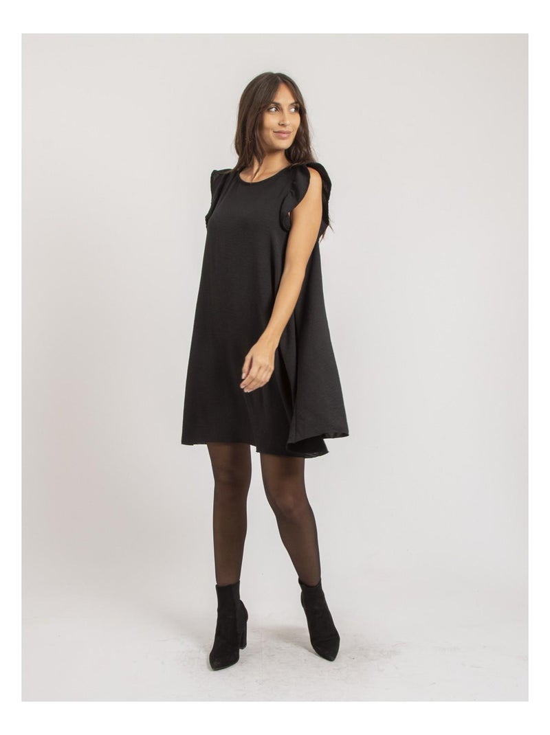 Robe courte INES Noir - Kiabi