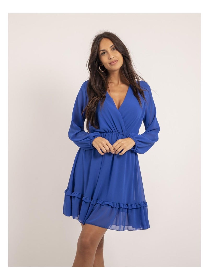 Robe courte IOLANDE Bleu roi - Kiabi