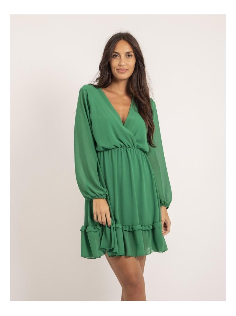 Robe courte IOLANDE Vert - Kiabi