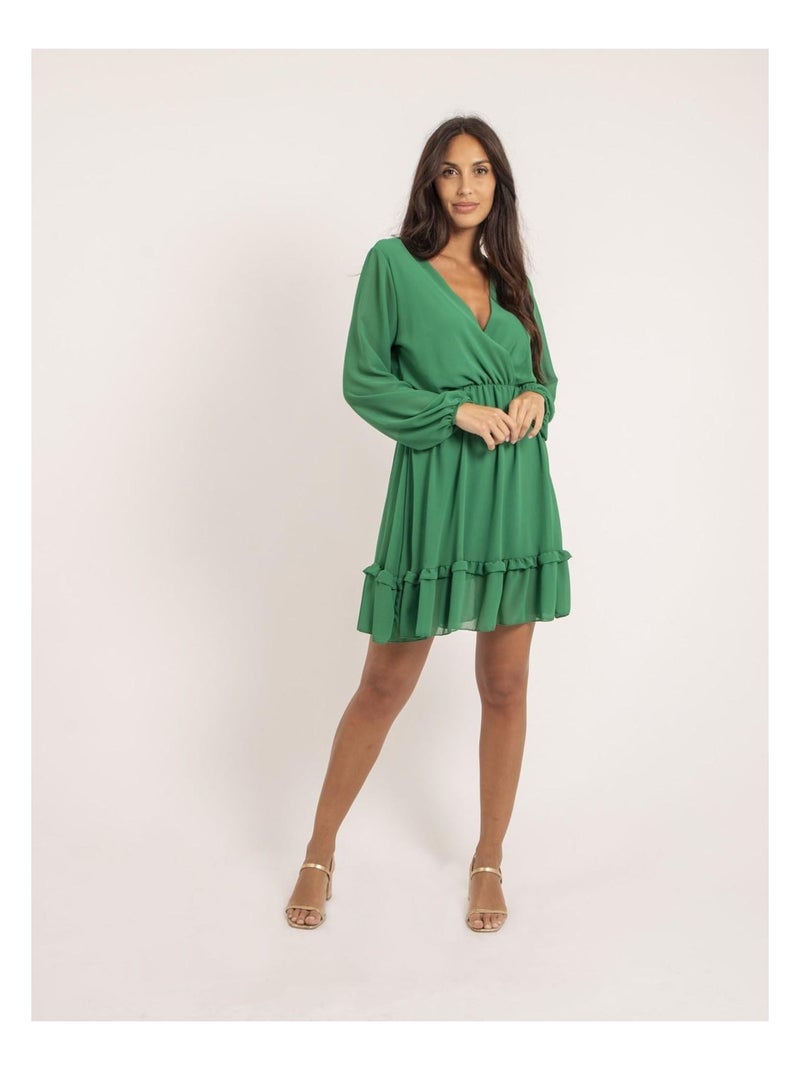 Robe courte IOLANDE Vert - Kiabi