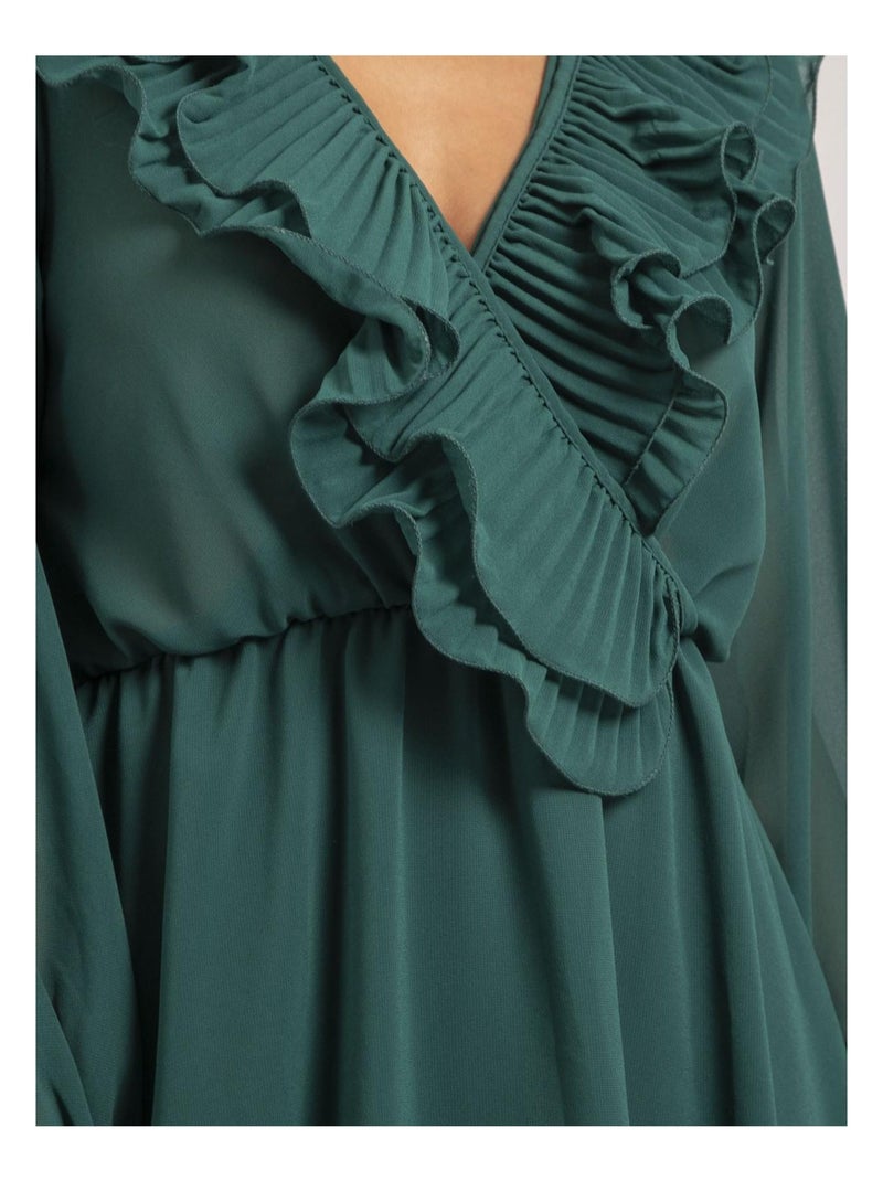 Robe courte ISNELLE Vert - Kiabi