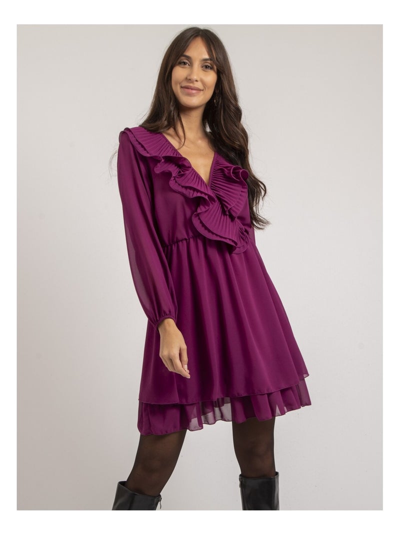 Robe courte ISNELLE Violet - Kiabi