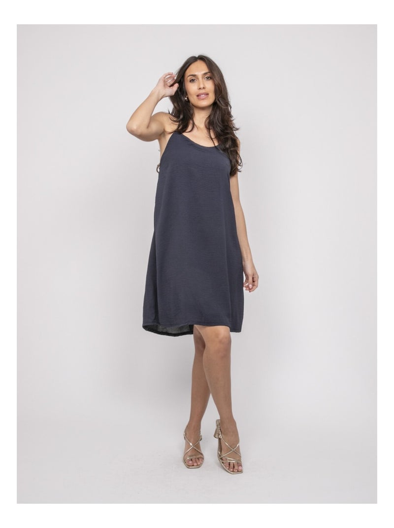 Robe courte IZOLDA Bleu marine - Kiabi
