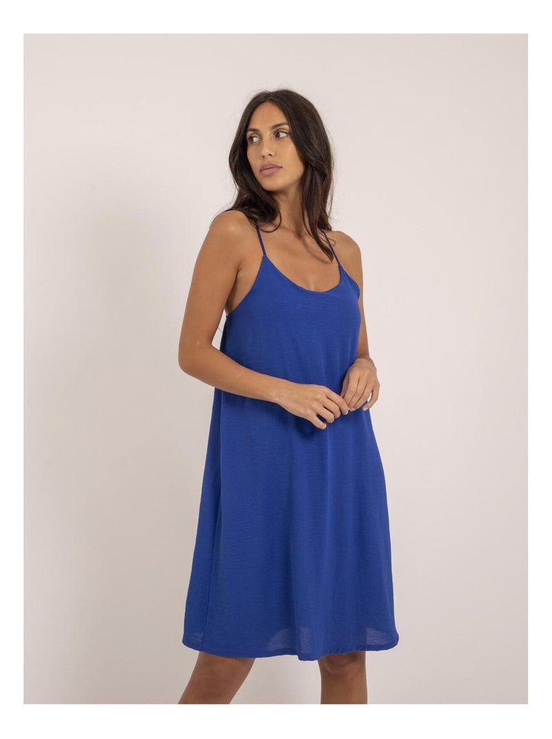 Robe courte IZOLDA Bleu roi - Kiabi