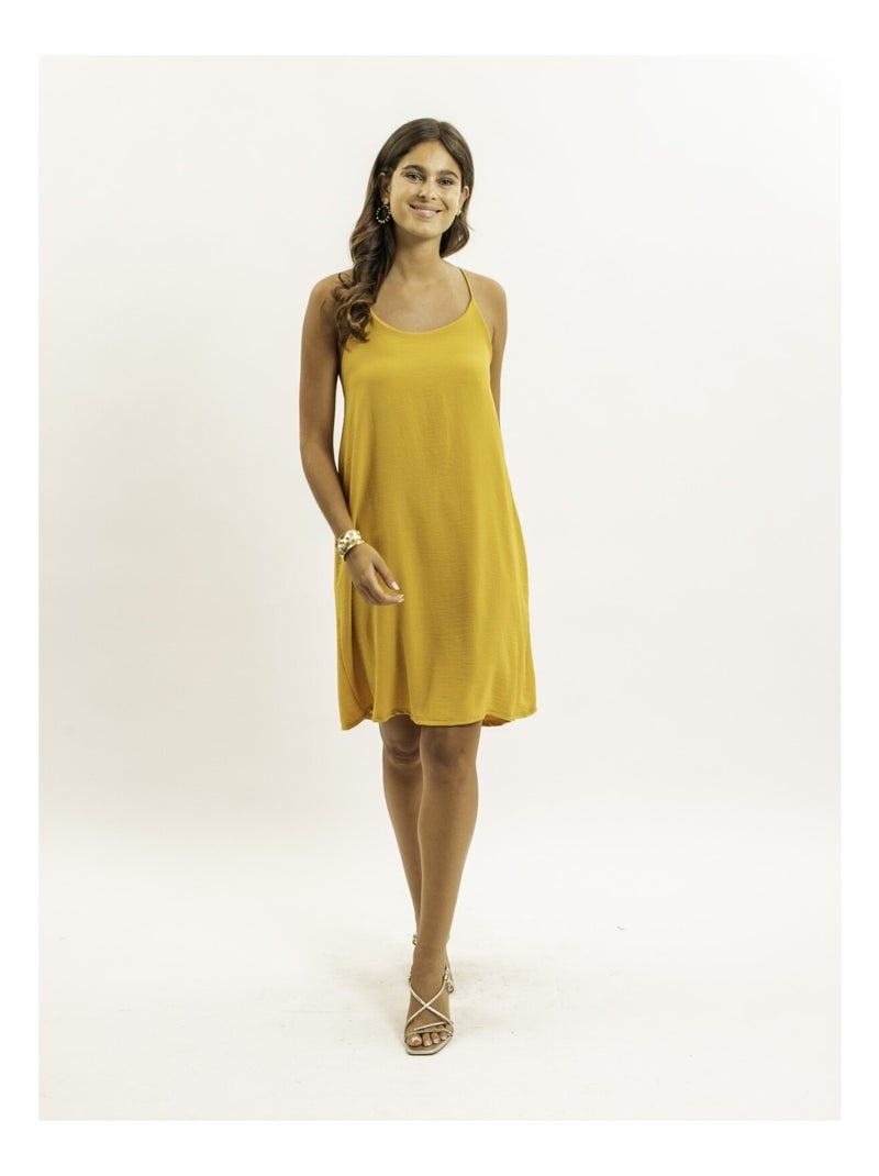 Robe courte IZOLDA Jaune - Kiabi