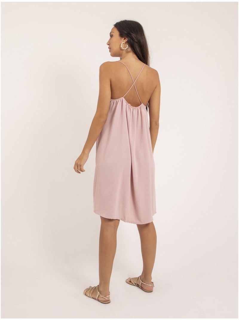 Robe courte IZOLDA Rose clair - Kiabi