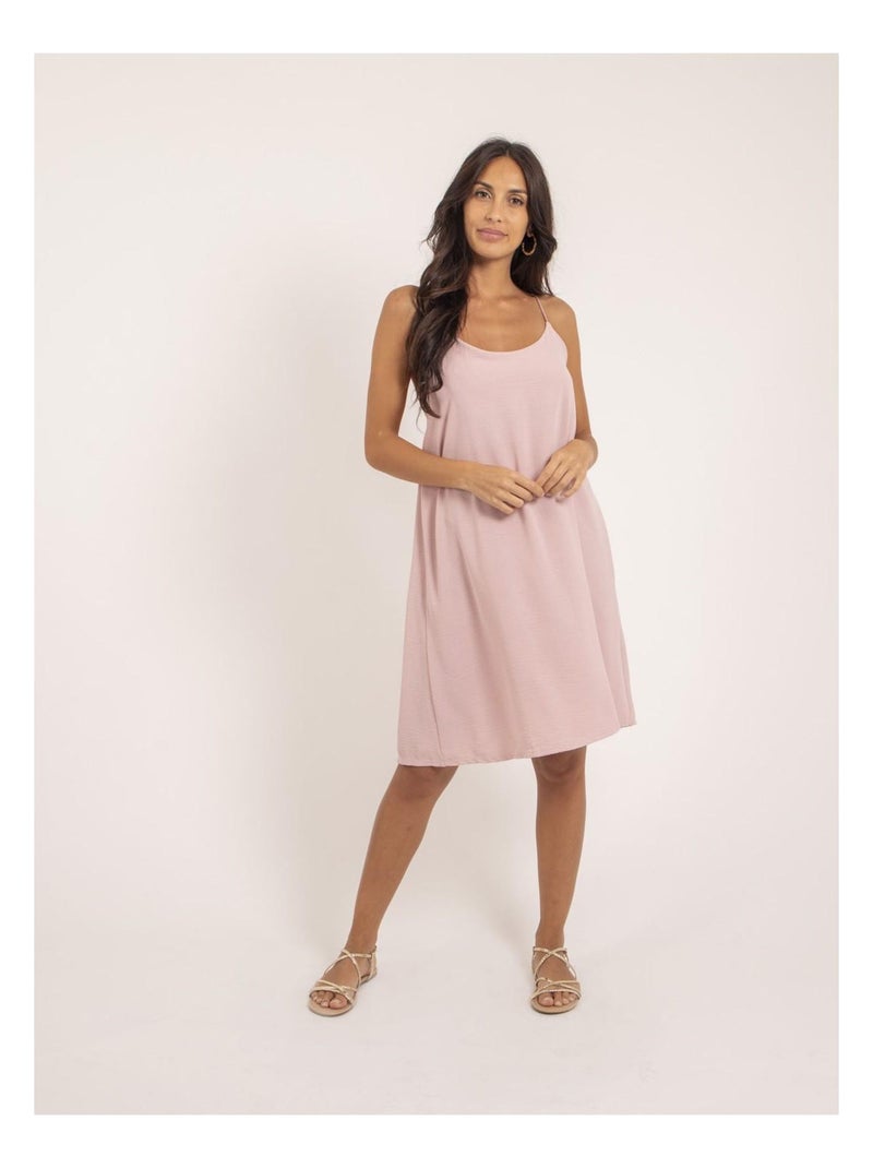 Robe courte IZOLDA Rose clair - Kiabi