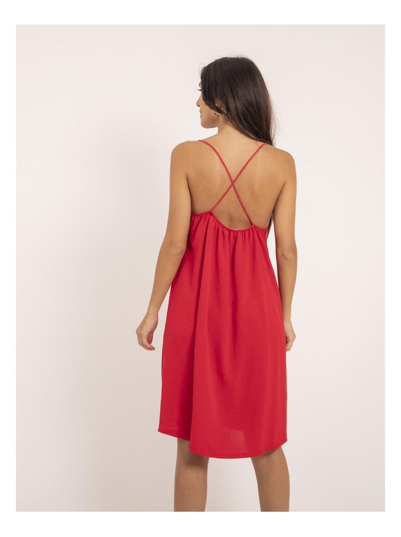 Robe courte IZOLDA Rouge - Kiabi