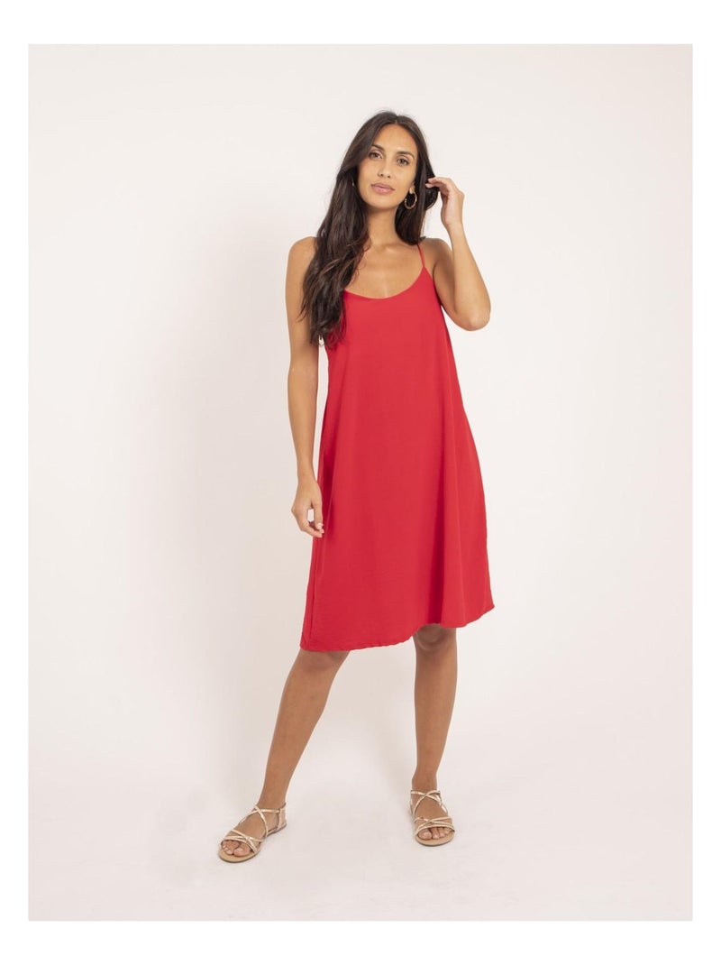 Robe courte IZOLDA Rouge - Kiabi