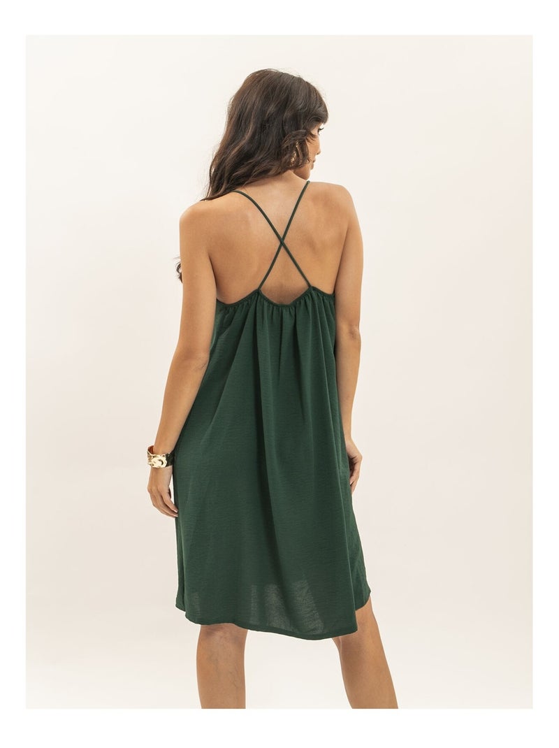 Robe courte IZOLDA Vert forêt - Kiabi