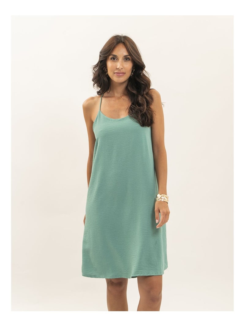 Robe courte IZOLDA Vert pistache - Kiabi