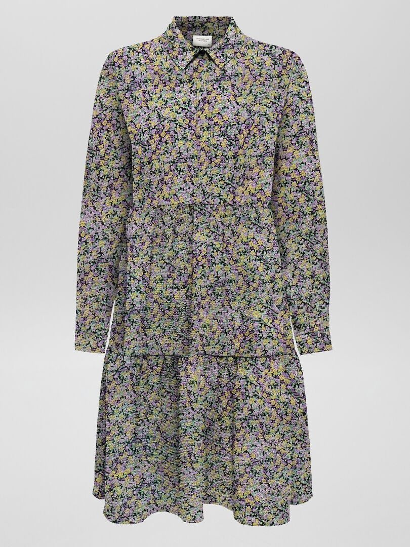 Robe courte 'JDY' imprimée Violet - Kiabi
