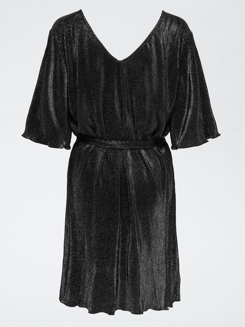 Robe courte 'JDY' plissée uni - Kiabi