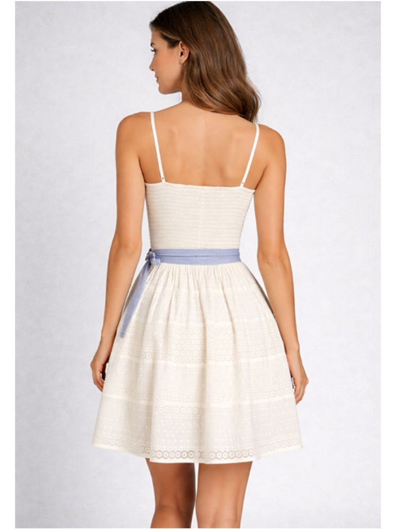 Robe courte Kebello Blanc - Kiabi
