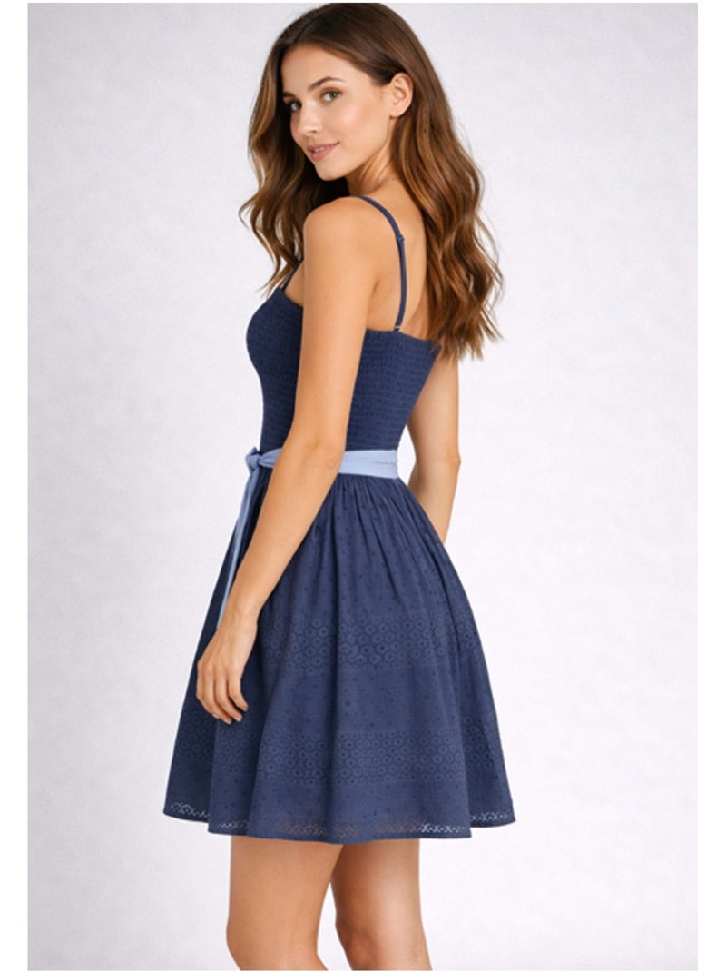 Robe courte Kebello Bleu - Kiabi