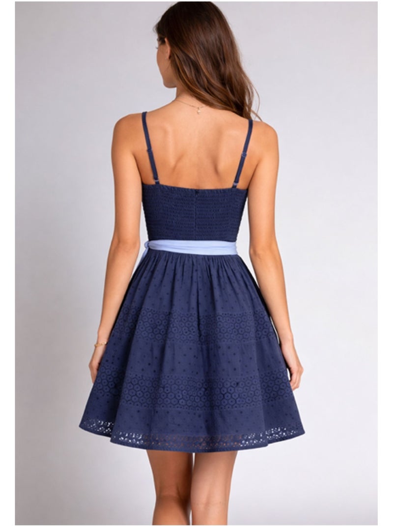 Robe courte Kebello Bleu - Kiabi