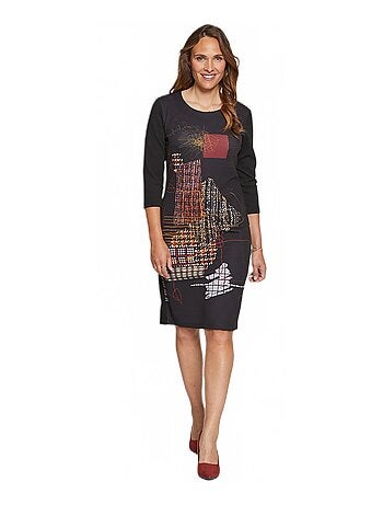 Robe courte maille gaufrée