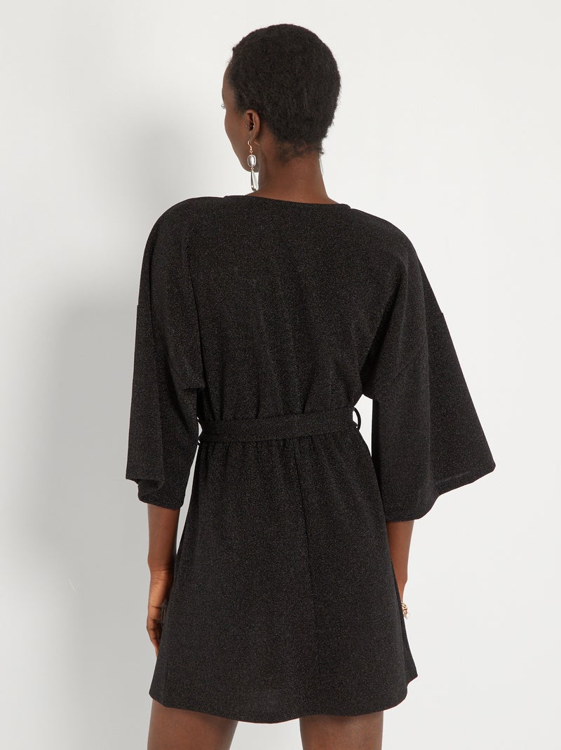 Robe cache coeur noir » Grande Taille | Ulla Popken