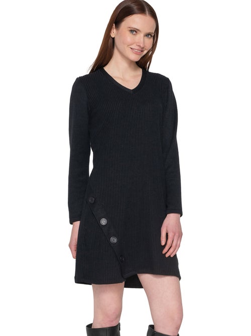 Robe courte manches longues Connected - Kiabi