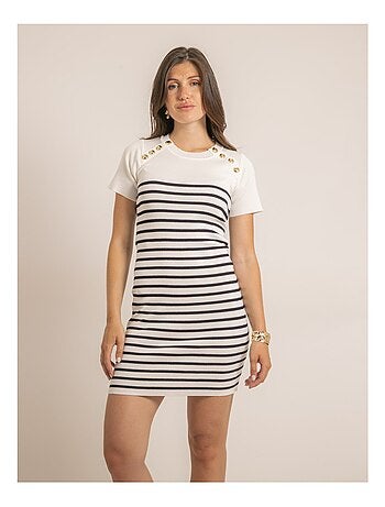 Robe courte marinière INIA