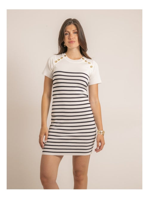 Robe courte marinière INIA - Kiabi