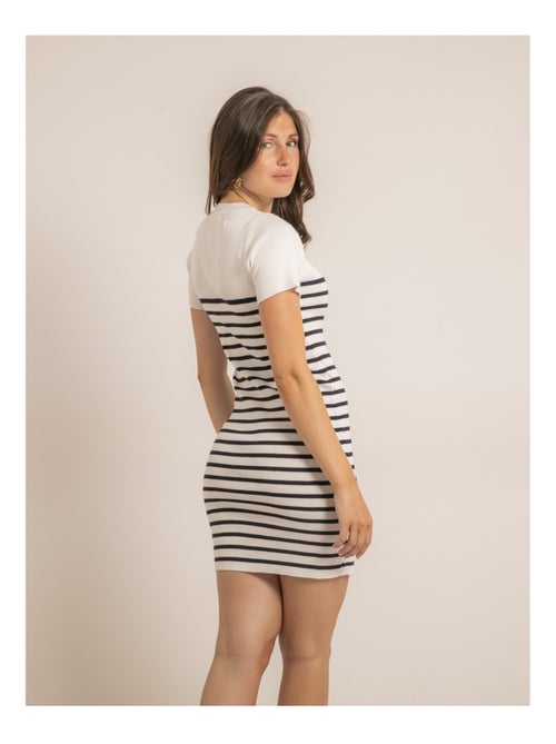 Robe courte marinière INIA - Kiabi