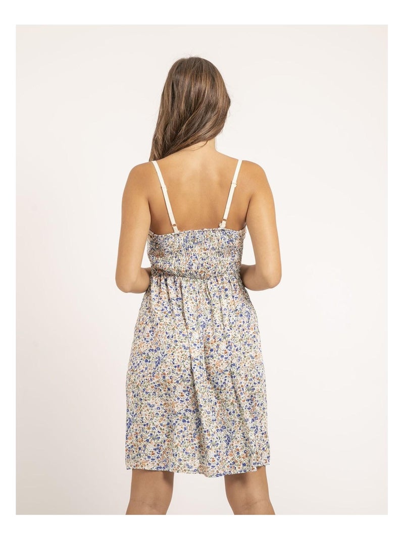 Robe courte motifs IBASS Bleu marine - Kiabi
