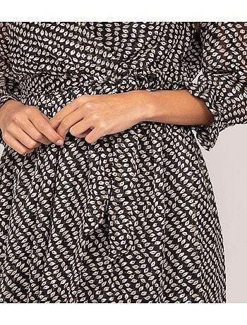 Robe courte motifs IBURN