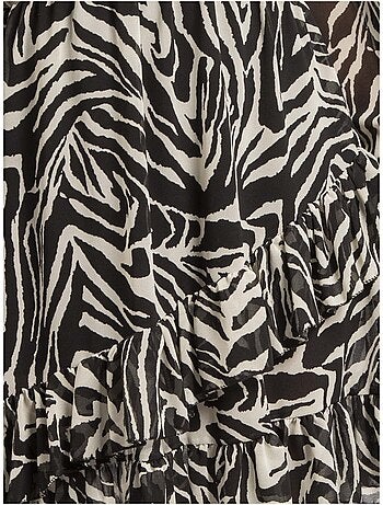 Robe courte motifs ichana zebre