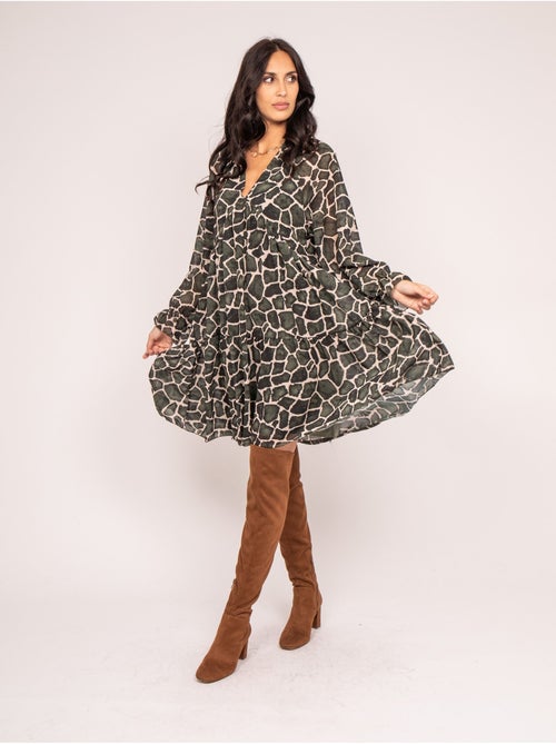 Robe courte motifs IFER - Kiabi