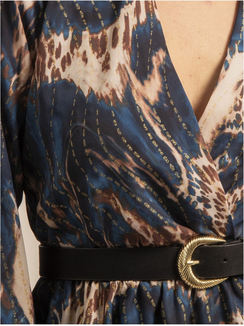 Robe courte motifs iraline Bleu - Kiabi