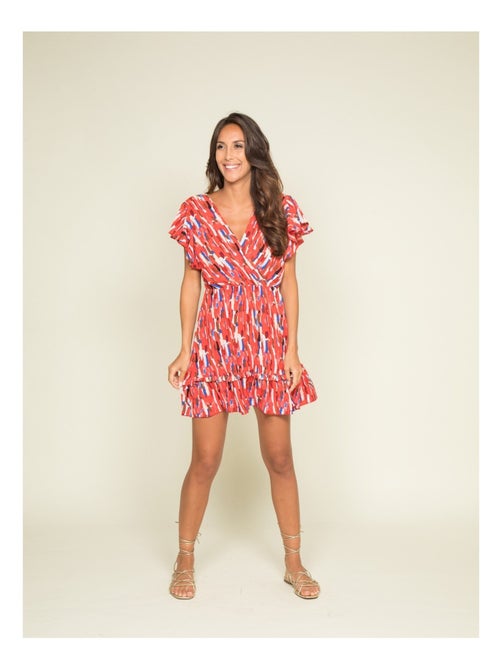 Robe courte motifs ired - Kiabi Robe courte motifs ired - Kiabi