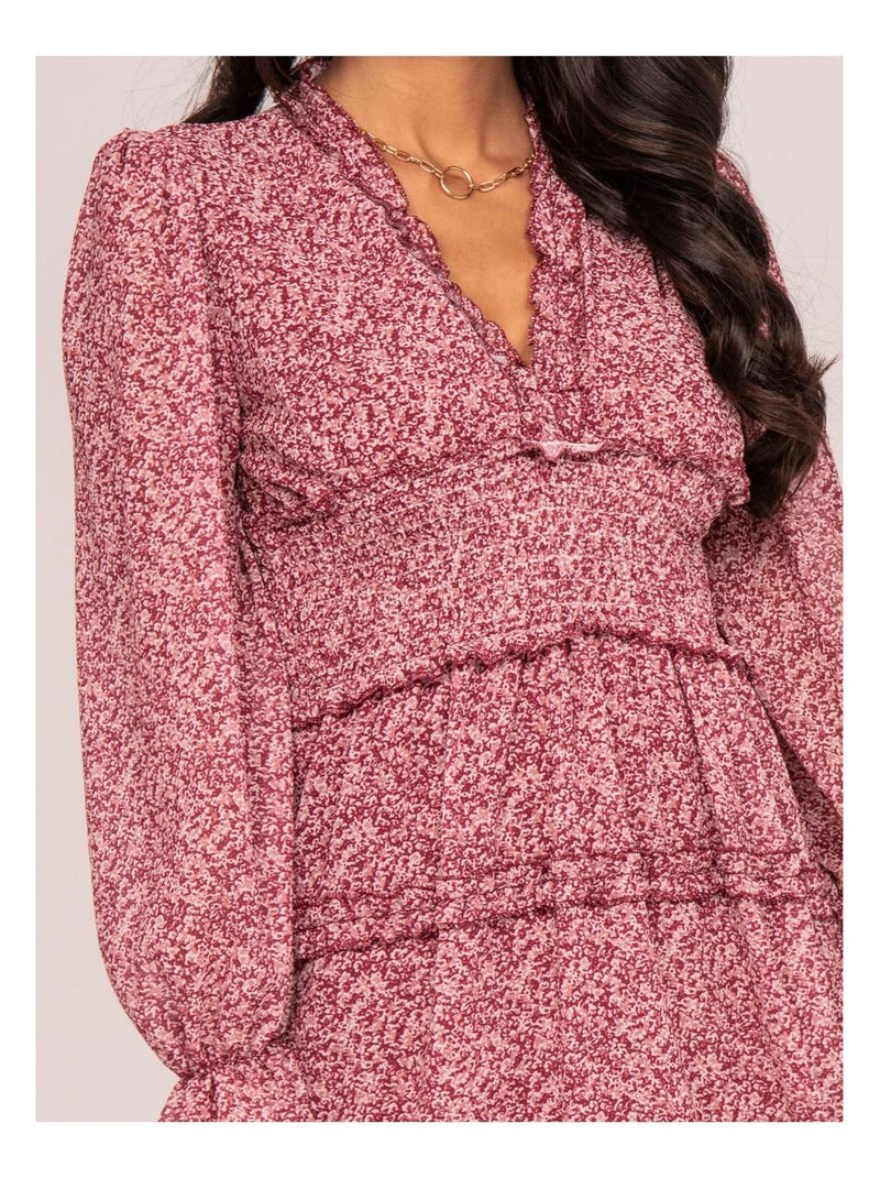Robe courte motifs ISMAELLE Rose - Kiabi