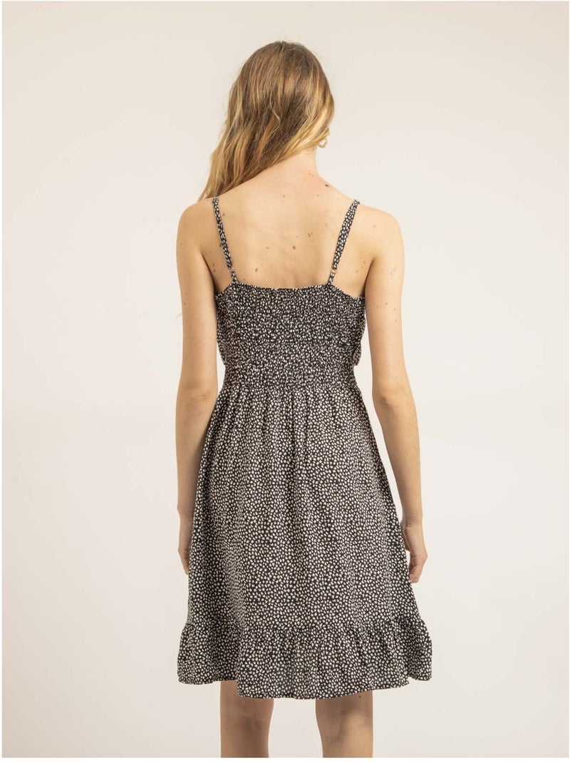 Robe courte motifs ITANIEL Noir - Kiabi