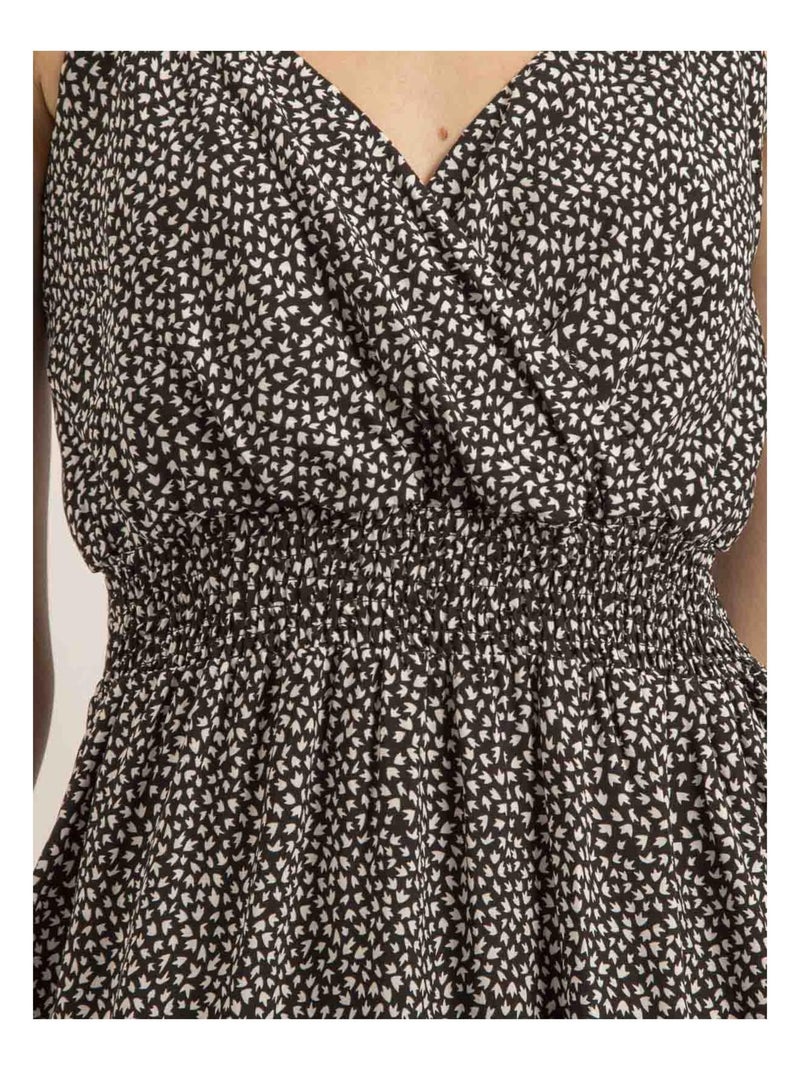 Robe courte motifs ITANIEL Noir - Kiabi