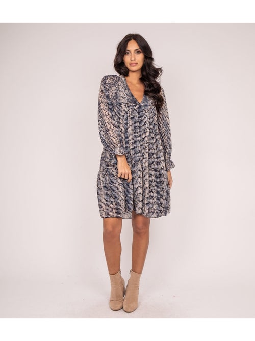 Robe courte motifs ITZEL - Kiabi