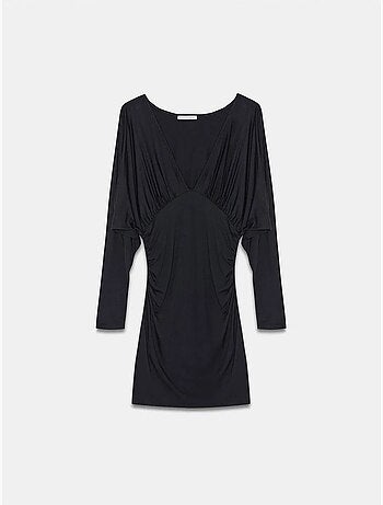 Robe courte moulante avec drapé dilvin