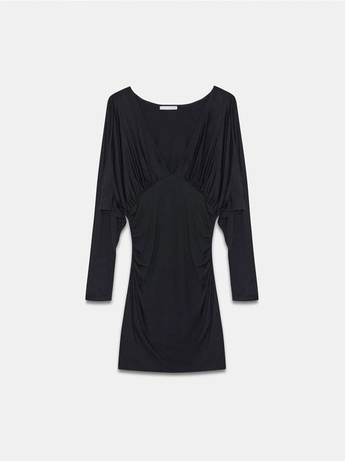 Robe Courte Moulante Avec Drapé - Kiabi Robe Courte Moulante Avec Drapé - Kiabi