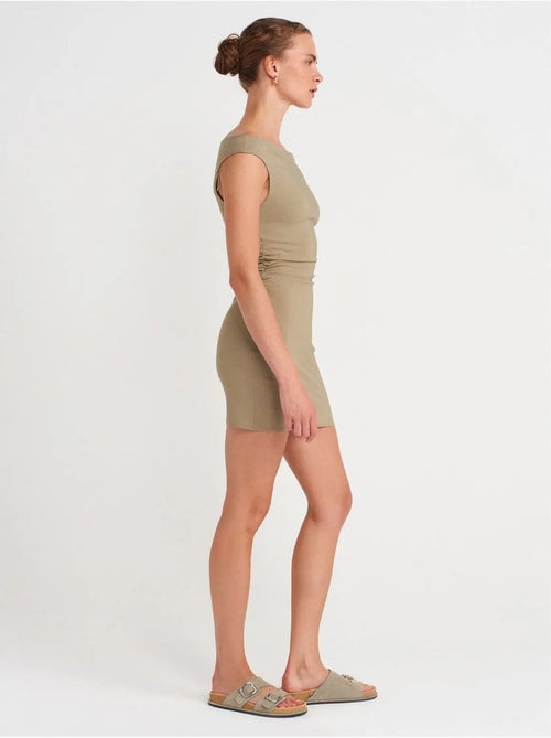 Robe Courte Moulante Bardot - Kiabi Robe Courte Moulante Bardot - Kiabi