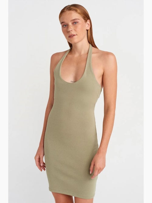 Robe courte moulante côtelée dilvin - Kiabi Robe courte moulante côtelée dilvin - Kiabi