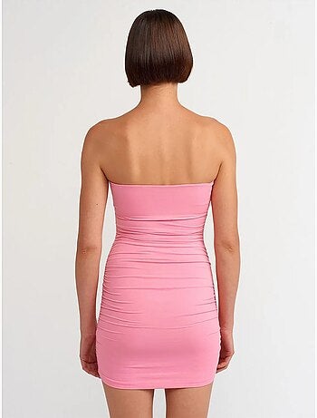 Robe Courte Moulante Sans Bretelles