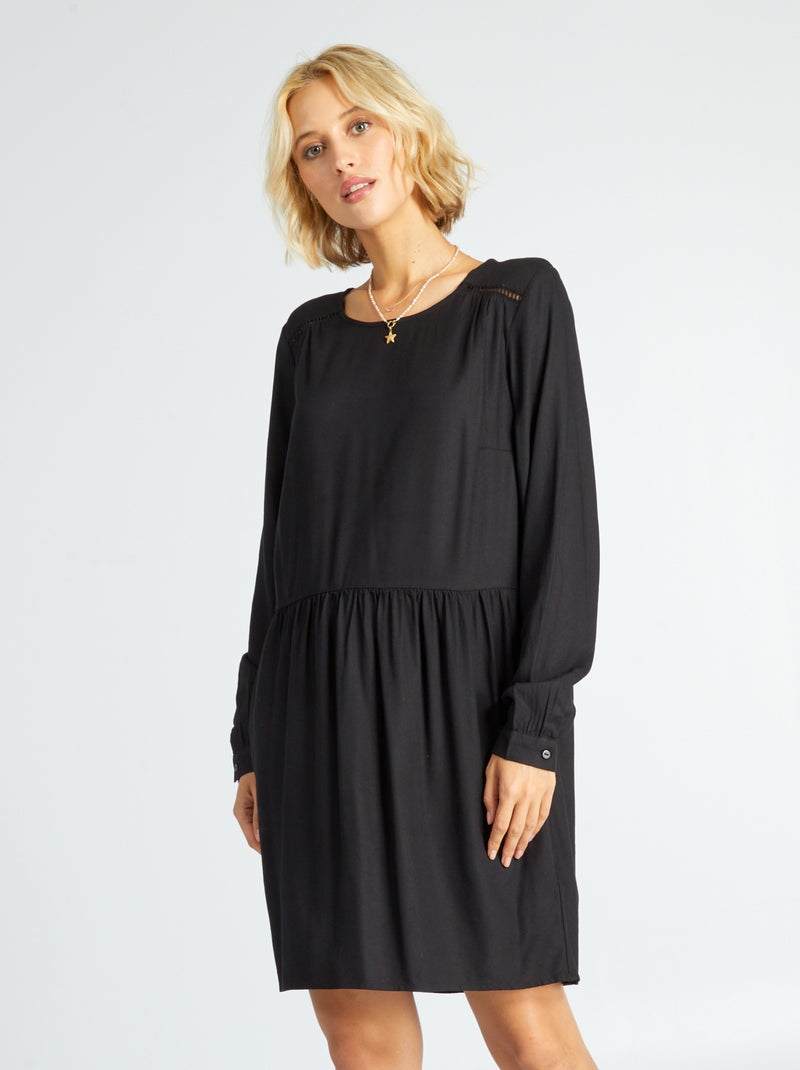 Robe courte noir - Kiabi