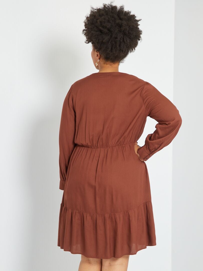 Robe courte 'Only' marron - Kiabi